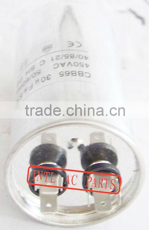 CBB65 Motor Capacitor Air conditioner Capacitor CBB65 Air Conditioner Motor Start Run Capacitor 30uF 450VAC 50/60Hz