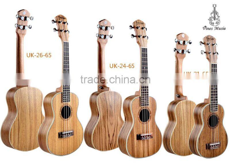 Kaka classical headstock ukulele Ebony ukulele OEM wholesale ukulele(UK-LA10-26)