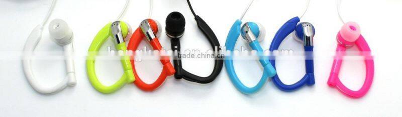 good quality in-ear earhook with wholesale hot selling earphone
