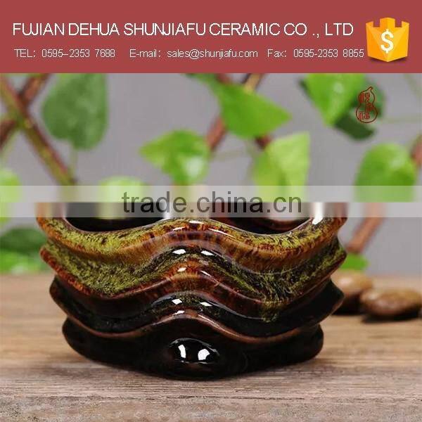Unique shape design vietnam glazed pots