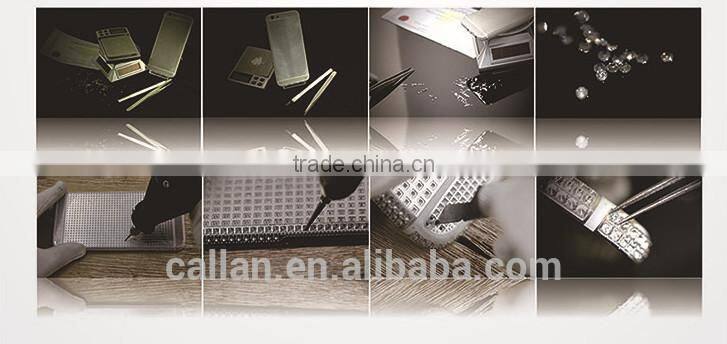 Factory Price Gold plating middle frame for SAMSUNG S6 Gold plated Middle Frame with Diomands