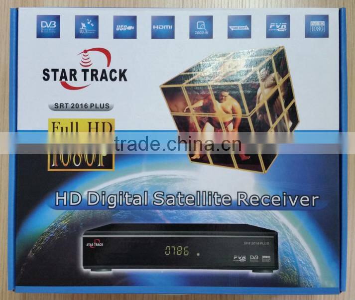 Factory SRT 2016 PLUS HD satellite receiver supporting BISS KEY+HDMI+WIFI+CCCam