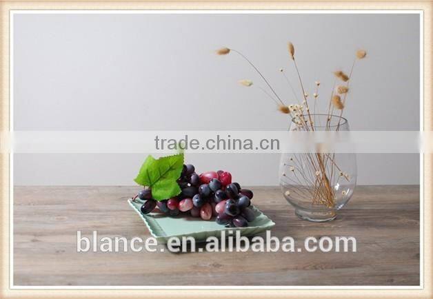 colorful dinner plates set in square shape