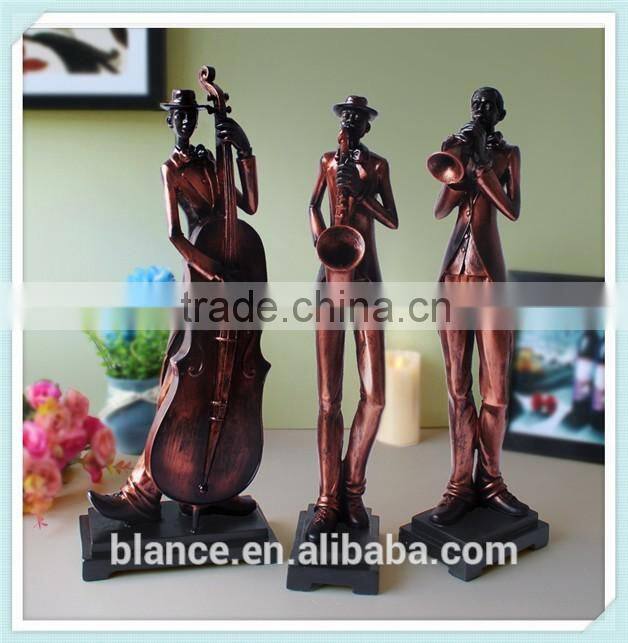 resin indoor statues and sculptures musician statue singer sculpture for home decor