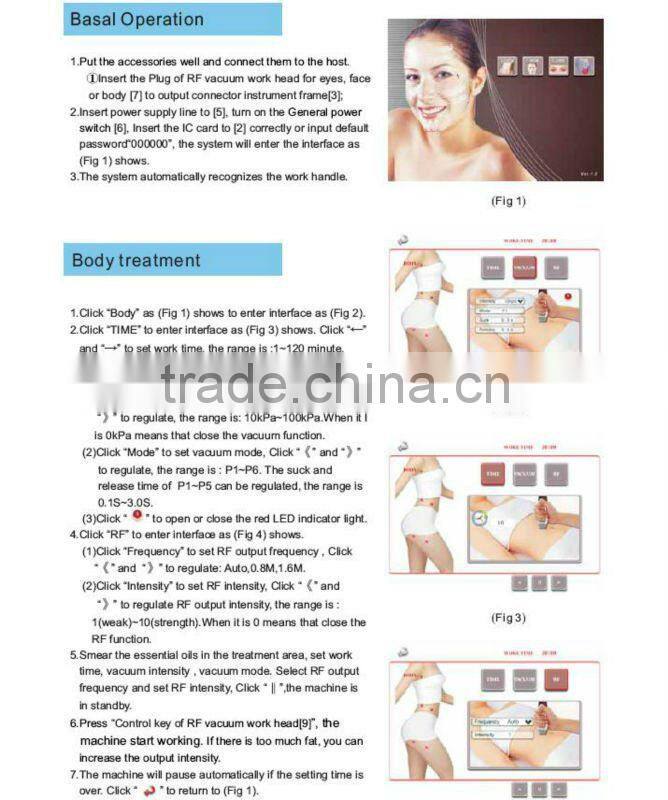 vacuum cavitation rf RV3+3 cavitation rf equipment