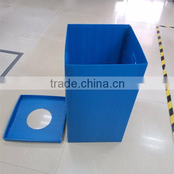 collapsible corrugated plastic waste bins outdoor use