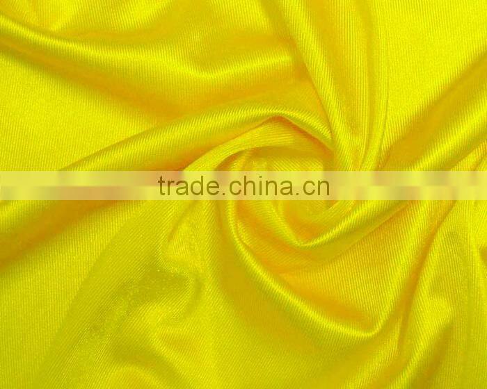 100% Polyester Plain Dyed Warp Satin Dazzle Tricot Fabric