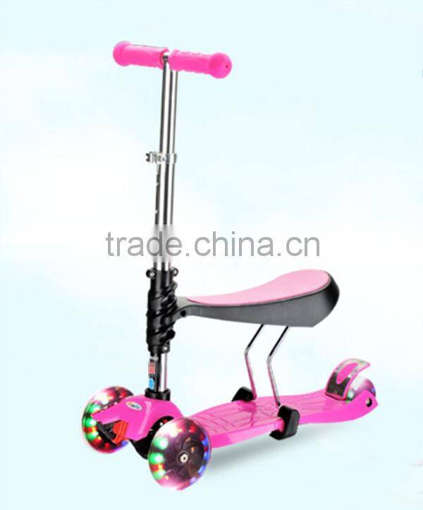 2016 wholesale cheap kids scooter with adjustable seat