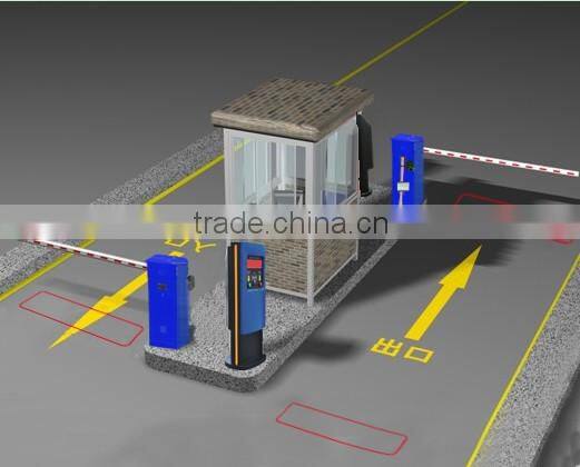 One Entrance and One Exit Intelligent Barcode&RFID Car Parking System with Affordable Price