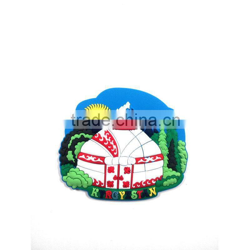 Chinese style make up custom PVC cheap custom clear acrylic fridge magnets