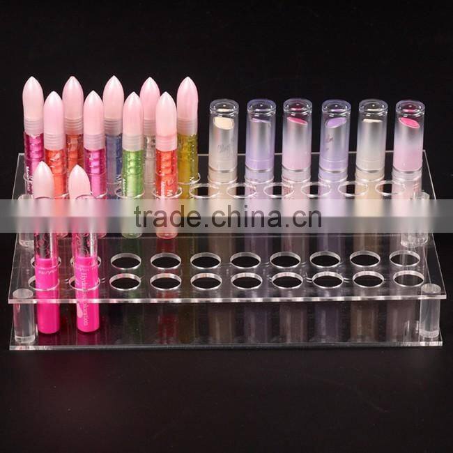 Small diameter 41 lipstick perfume acrylic lipstick display stand