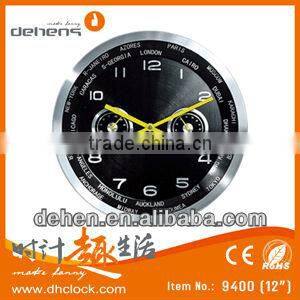 glass wall clock