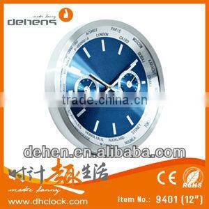 glass wall clock