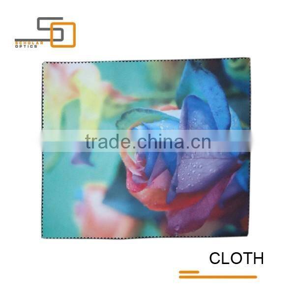 Microfiber Digital printing rose 80% Polyester,20% Nylon material,220gsm Cleaning Cloth