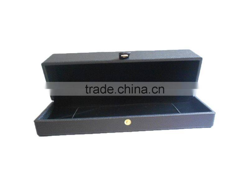 fashion wooden & leather necklace jeweltry box wholesale