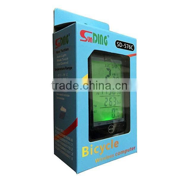 32 function auto backlight mountain bicycle computer touch screen bike speedometer