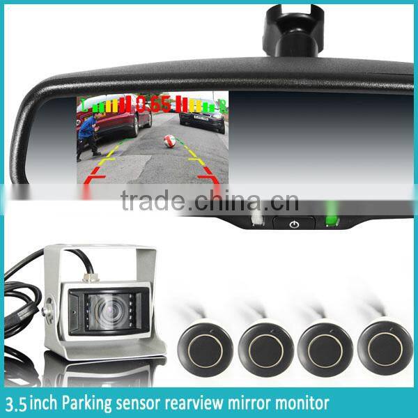 Germid 3.5 inch Rearview monitor OEM Parking sensor with 4 replaceable detectors