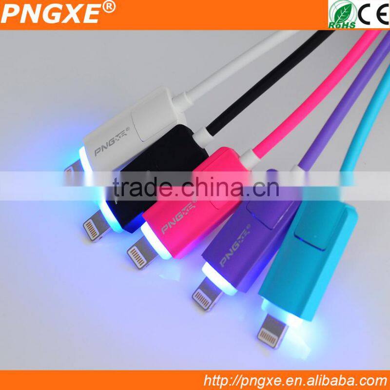 New products 2016 alloy multi-function flat retractable usb cable awm 2725 charging mini usb cable