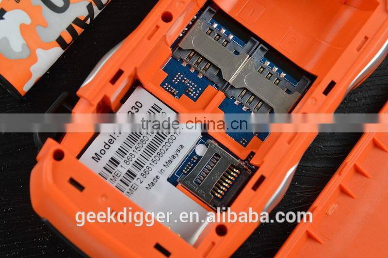 XP3330 Green Quad Band Unlocked Phone Alarm Dual SIM Bluetooth