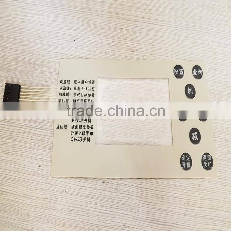 Printed Tactile Membrane Switch Keypad With Flexible Circuit