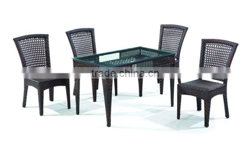 High quality wholesale dinning room rattan wicker furniture rattan wicker chair and table