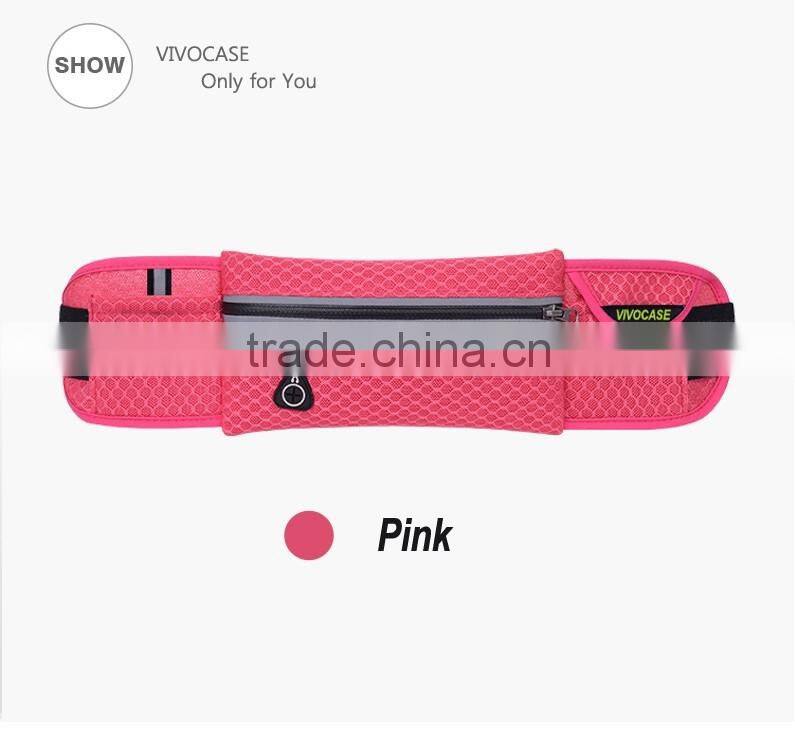 Hot sell delicate multicolor waist bag for sports mesh fabric bags outside bags