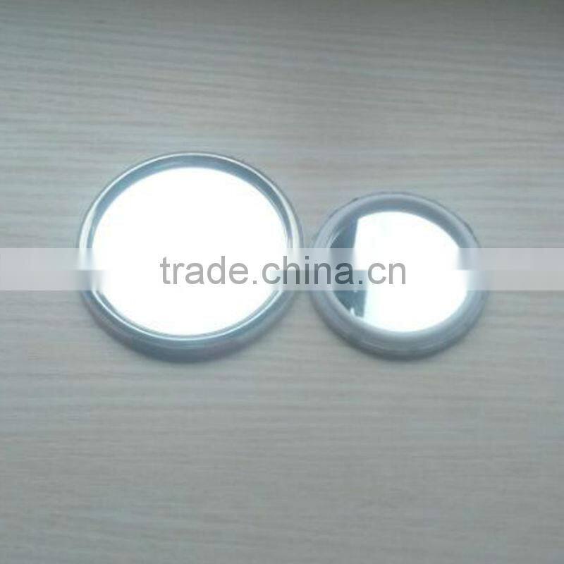 Custom Made Tin Plate Mirror / Round Tinplate Pocket Mirror With Full Color Printing/Pocket Mirror