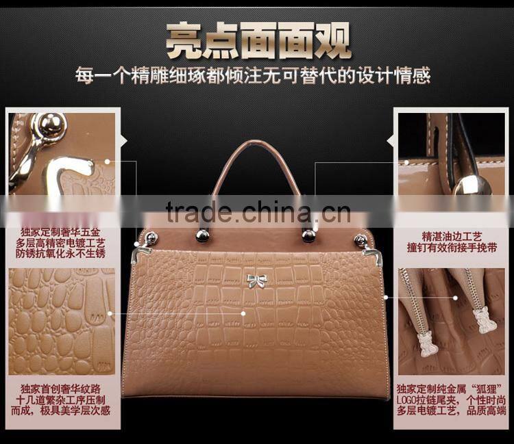 crocodile leather bag wholesale handbag china brand handbag