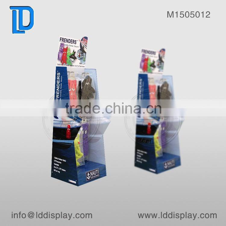 High Quality Supermarket Hook Cardboard Display,Hook Cardboard Display For Sport Products,Socks Display Stand With Hooks