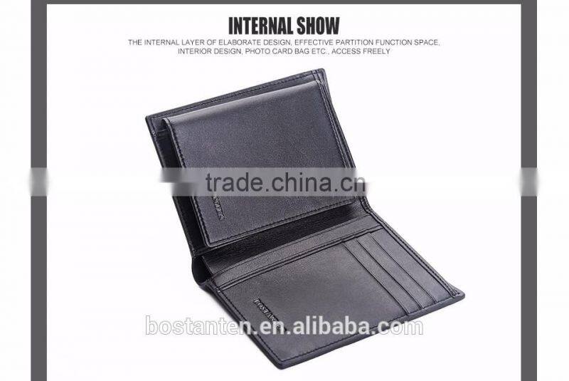 cowhide leather men short wallet pocket designer purses
