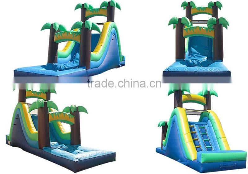 inflatable wet slide jungle, waterslide inflatable JFIS-1196