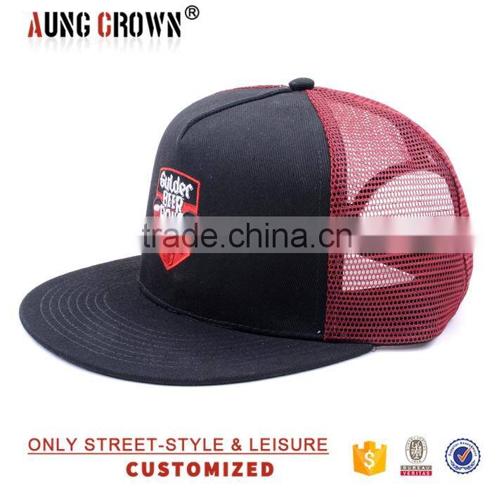 fashion mesh trucker hat/embroidery logo trucker hats/trendy trucker hat