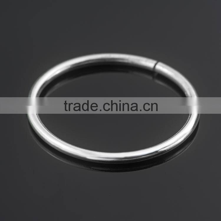 Hot sale fashion silver plated open bangle costume jewelry bracelets for women jewellery making wholesale