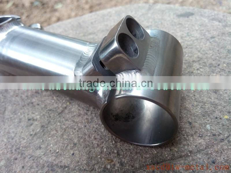 Factory direct sale titanium bike parts customize titanium stem diameter31.8mm made titanium bicycle stem