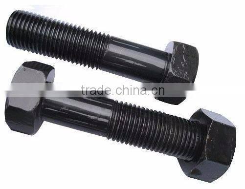 Hexagon Double Thread Black bolts and nuts