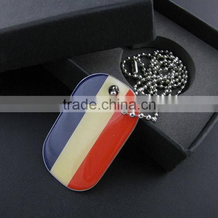 Scotland Highland Poppy Run Printing Dog Tags