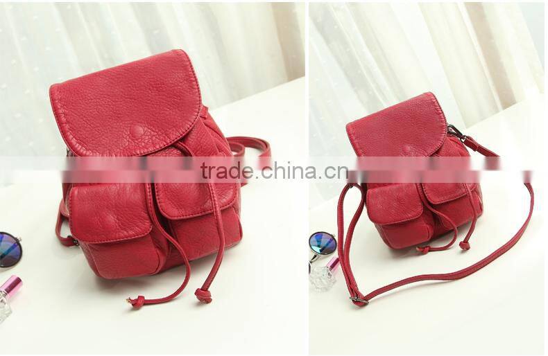 Hot style PU leather backpack in this season fashion school backpack 2015