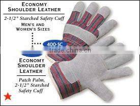 cow split leather welding gloves