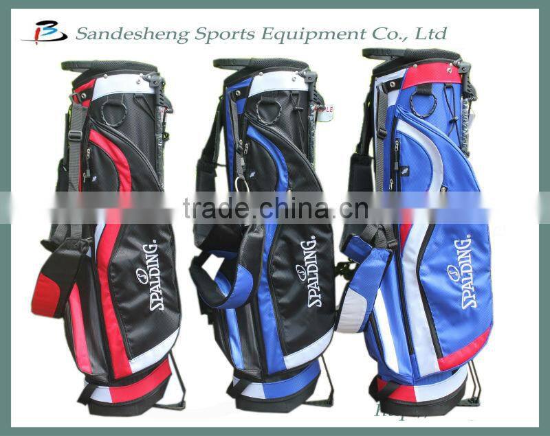 White black wateproof pu plain golf bags