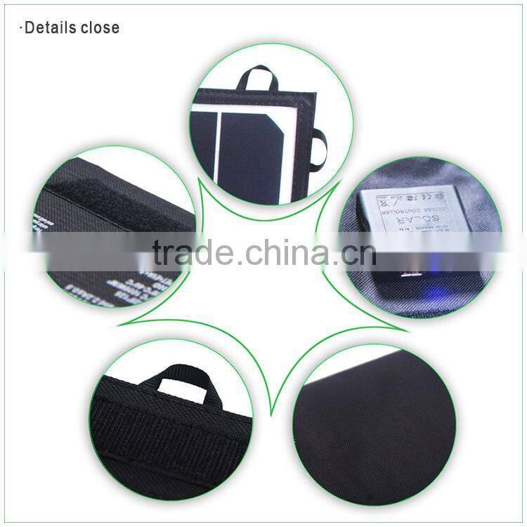 65W sunpower high efficiency pv solar panel for phone,lap top/12V battery