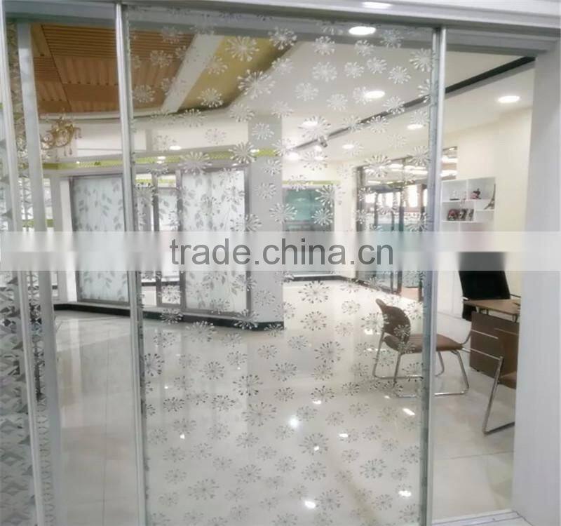 decorative door acid etching glass
