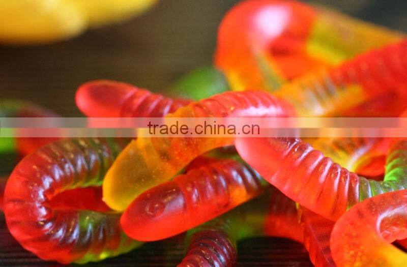 fruit flavour halal gummy worms