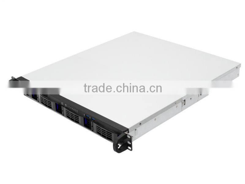ED104H55-T3-A 4 Bay Hot Swap Rackmountable 1U Server Case with SATA III or Mini SAS Backplane