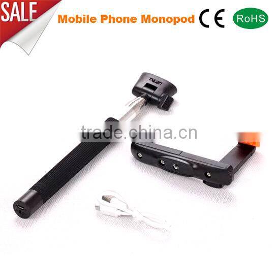 selfie monopod with stainless steel pipe