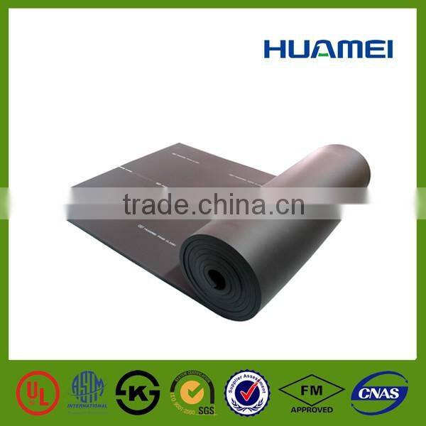 Huamei Embossed texture rubber foam insulation