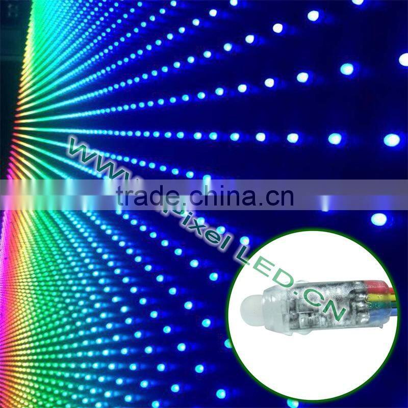 muilt color led string lights 12mm rgb led pixel