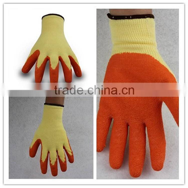 Firm slip general purpose latex print work gloves