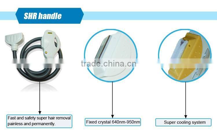 2016 hot sale opt shr ipl laser hair removal machine