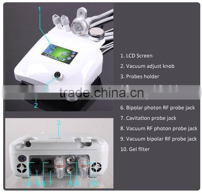 Amazing New Release !!!RF Cavitation Slimming Machine/Ultrasonic Liposuction Equipment for Beauty Salon or Home Use