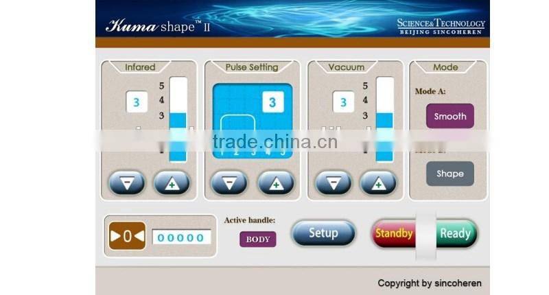 Kumashape Safe and enjoyable slimming IR RF vacuum Rolling massage beauty device